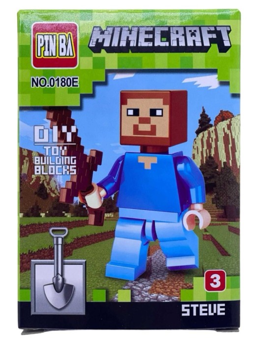 Figurina tip Constructie Steve - PINBA Minecraft- NO0180-3