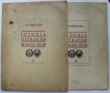 ISTORIA LITERATURII ROMANE VECHI de N. CARTOJAN , VOLUMELE I - II , 1940 - 1942 ,