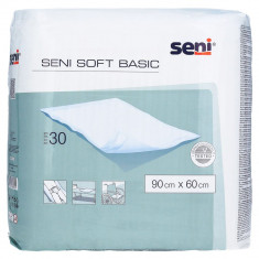 Aleze / Protectii pentru pat Seni Soft Basic, 90x60cm, 30 buc. foto