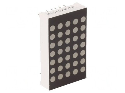 Afişaj LED Matrice 5x7 Roşu 20mcd 39,1x22,8x8mm foto