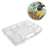 Cutie de depozitare transparentă cu 9 compartimente pentru accesorii de croitorie, 36.5x6x28cm, CMCLASS