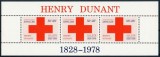 Coliță Antilele Olandeze 1978 - 150 Ani Henry Dunant, Crucea Roșie, Medicină (Bloc 7) - MNH -A101