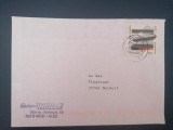 Plic circulat Germania &ndash; Timbru Zeppelin 110 Pfennig, poștă comercială -A45