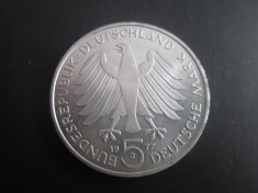 Germania _ 5 mark _ 1977 _ moneda din argint foto