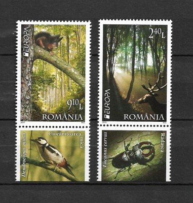 ROMANIA 2011 - EUROPA 2011 - PADURI, TABS 3, MNH - LP 1899 foto