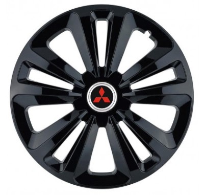 Set 4 Capace Roti Terra Negru R16, pentru Mitsubishi foto