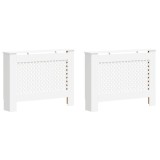 Cumpara ieftin Masti de calorifer, 2 buc., alb, 112 x 19 x 81,5 cm, MDF