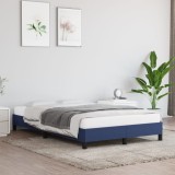 VidaXL Cadru de pat fără saltea Albastru 120x190 cm țesătură