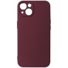 Husa silicon TPU Matte visiniu inchis, magnet, pentru Apple iPhone 13