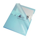 Mapa de protectie Esselte, A4, cristal, 150 mic, albastru set de 25 buc