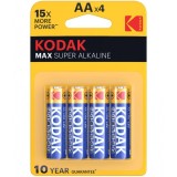 Baterie Kodak Max Alkaline, AA / LR6, Set 4 bucati EKSTD30952867P4