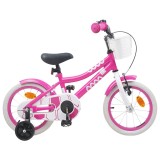 vidaXL Bicicletă pentru Copii 12 Inci pentru 2-4 ani Roz 42009532