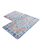 Set 2 Covorase baie Ceramica, 60 x 100 cm, 50 x 60 cm, Antiderapant, Multicolor