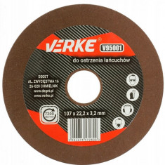 Disc abraziv pentru masina de ascutit lanturi , grosime 3.2x22.2x107 mm V95002