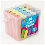 Set 20 crete colorate pastel pentru asfalt si tabla, &icirc;n galetusa
