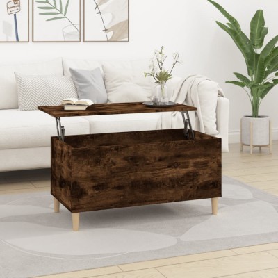 Gossi masuta de cafea, stejar fumuriu, 90x44,5x45 cm, lemn compozit foto