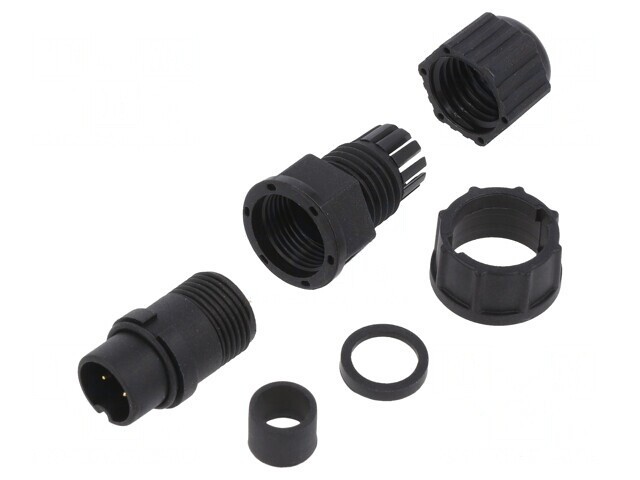 Conector circular mufă B 2 PIN 5A IP67 drept