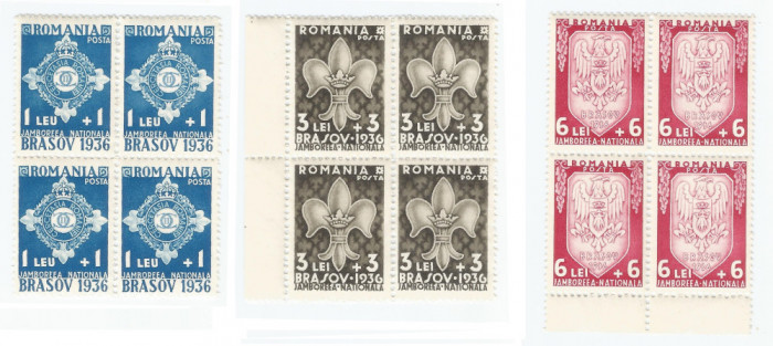 |Romania, LP 115/1936, Jamboreea Nationala Brasov, bloc 4, MNH