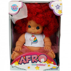 Papusa Bebelus, Dollz n More, Afro, 23 cm, Rosu