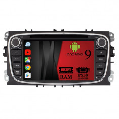 NAVIGATIE FORD FOCUS MONDEO S MAX ANDROID 9 Quadcore 2GB RAM CU DVD 7 INCH AD BGX09 foto