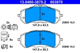 ATE 13.0460-3870.2 set placute frana,frana disc
