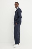 EA7 Emporio Armani trening din bumbac barbati, culoarea albastru marin, AF13512.7M000236
