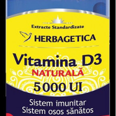 Vitamina d3 naturala 5000ui 60cps vegetale