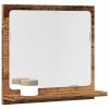 vidaXL Dulap Baie Oglindă Lemn Vechi 40x11x37cm Lemn Prelucrat Maro Raft Fix Montare Perete