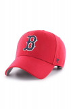 47brand șapcă MLB Boston Red Socks culoarea roșu, cu imprimeu, 47 Brand