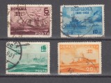 M1 TW 1 - 1931 - Semicentenarul Marinei Romane, Arme, Stampilat