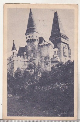 bnk cp Hunedaoara - castelul Huniazilor - circulata 1960 - marca fixa foto
