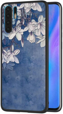 Husa XIAOMI Redmi Note 8 Pro - Flowers 3D (Albastru) foto