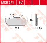 Set placute frana TRW MCB571 - Honda VT 600 Shadow - NX 650 Dominator - XRV 750 Africa Twin - CBR 1000 R - GL 1500 Goldwing