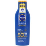 Lotiune de corp pentru protectie solara cu SPF 50 Protect &amp; Moisture, 200ml, Nivea