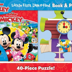 Disney Junior Mickey Mouse Clubhouse: Little First Look and Find Book & Puzzle