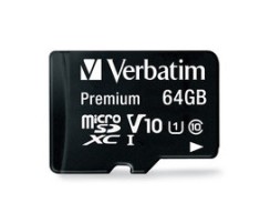 MEMORIE MICRO SDXC VERBATIM 64GB C10 &amp;quot;44084&amp;quot; (timbru verde 0.03 lei) foto