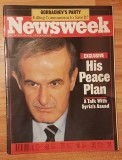 Revista Newsweek din 5 August 1991: His Peace Plan. In limba engleza