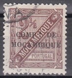Mozambic Companmia 1894 - Serie cu supratipar "COMPA DE - MOCAMBIQUE", F. RARĂ, &icirc;n stare foarte bună !, Ștampilat