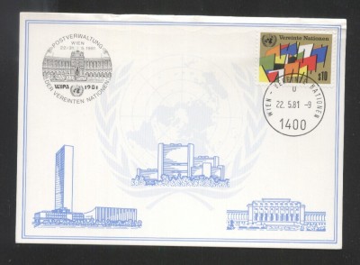 UN Vienna 1981 WIPA 81 Postcard unused UN.043 foto