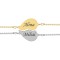 You and Me - Set bratari personalizate inimioara cu nume pentru cuplu din argint 925
