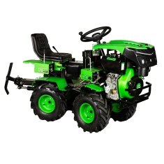 Mini tractor diesel Micul Fermier 17 CP 4x4, 530 cc, pornire electrica, hidraulic