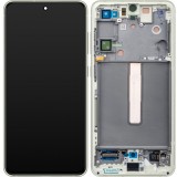 Cumpara ieftin Display cu Touchscreen Samsung Galaxy S21 FE 5G G990, cu Rama, Verde, Service Pack GH82-26590C