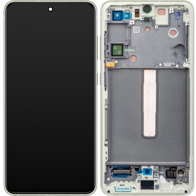 Display cu Touchscreen Samsung Galaxy S21 FE 5G G990, cu Rama, Verde, Service Pack GH82-26590C foto
