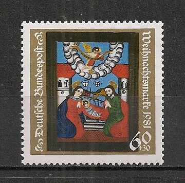 Germania.1981 Nasterea Domnului-Vitraliu MG.504 foto