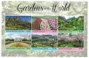 Timbre Tonga 2019 Gradinile Lumii, Set Complet, Colita + Bloc MNH, Valoare Michel 25&euro;