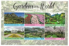 TONGA 2019 - Gradinile lumii / set complet - colita+bloc MNH (Michel 25&euro;) [2 imagini]