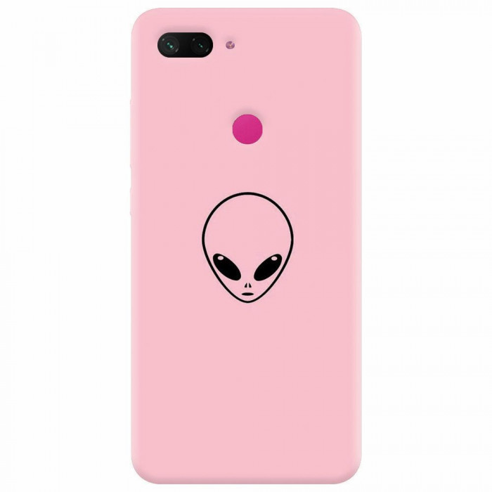 Husa silicon pentru Xiaomi Mi 8 Lite, Pink Alien