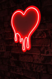 Lampa Neon Melting Heart