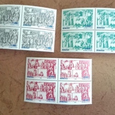 TIMBRE ROMANIA MNH LP1667/2004 Fragmente Columna lui Traian II bloc de 4 timbre