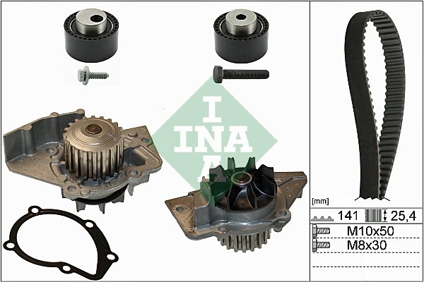 INA 530 0111 30 Set pompa apa + curea dintata